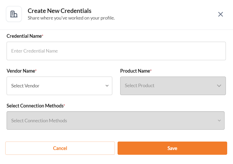 Create a Credential - Securin Platform Documentation