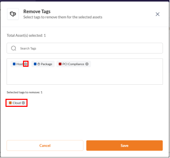 Remove Tags from Assets and Exposures - Securin Platform Documentation