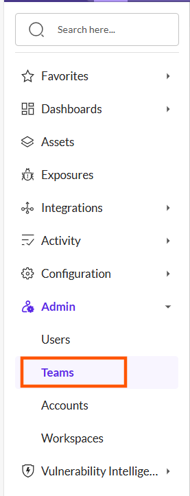 Create a Team - Securin Platform Documentation