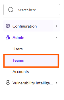 Create a Multi-Account Team - Securin Platform Documentation