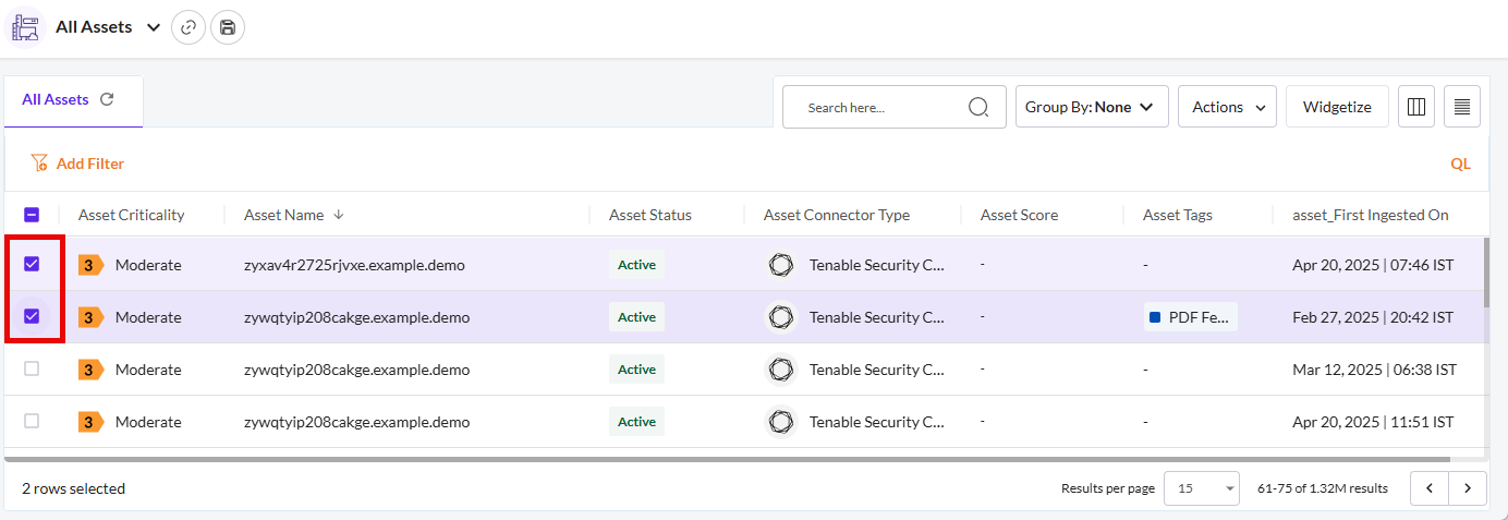 Delete Assets - Securin Platform Documentation