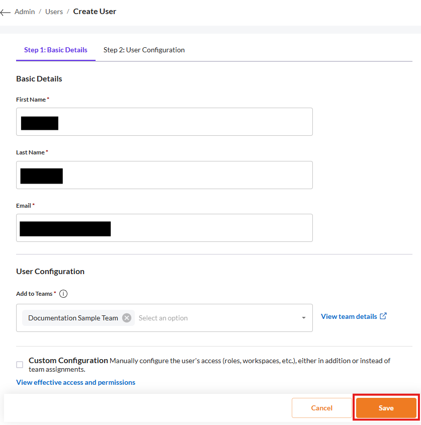 Add a User - Securin Platform Documentation