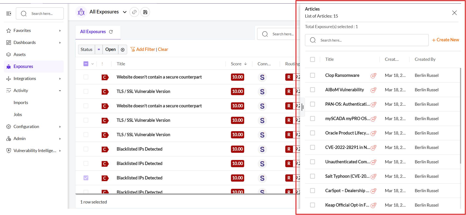 View and Edit Articles - Securin Platform Documentation