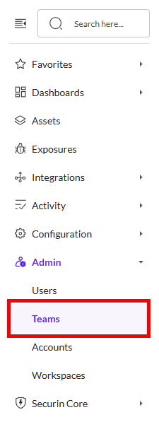 View Effective Permissions for a Team - Securin Platform Documentation
