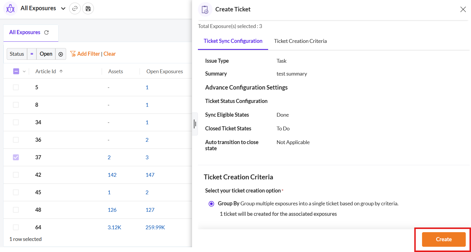 Use a Group By to Simplify Ticket Creation - Securin Platform Documentation
