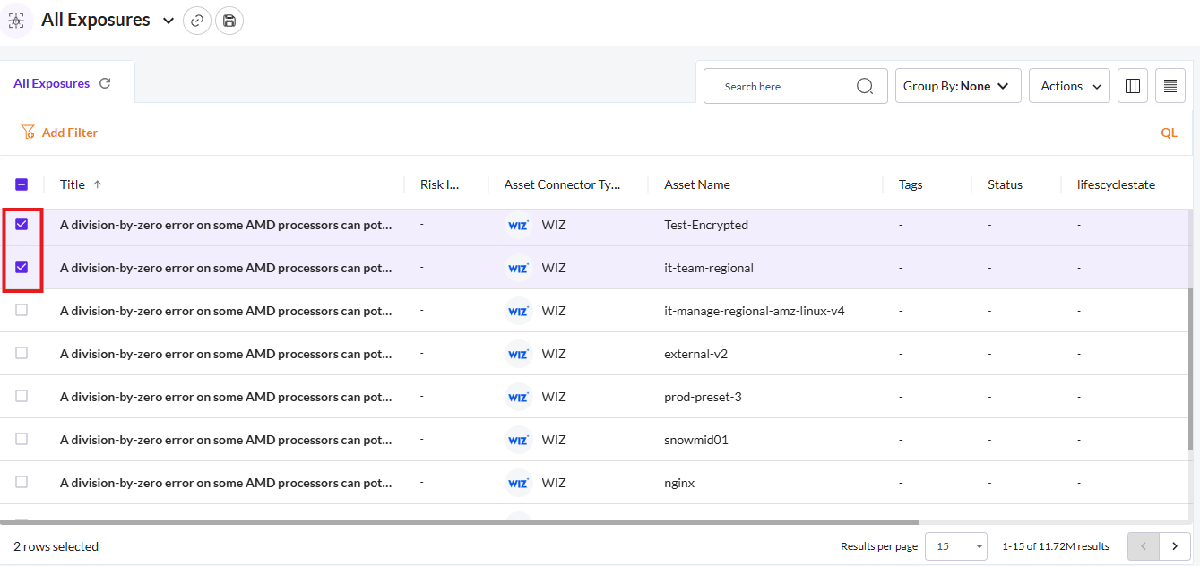 Create a ServiceNow Service Request Ticket for Exposures - Securin ...