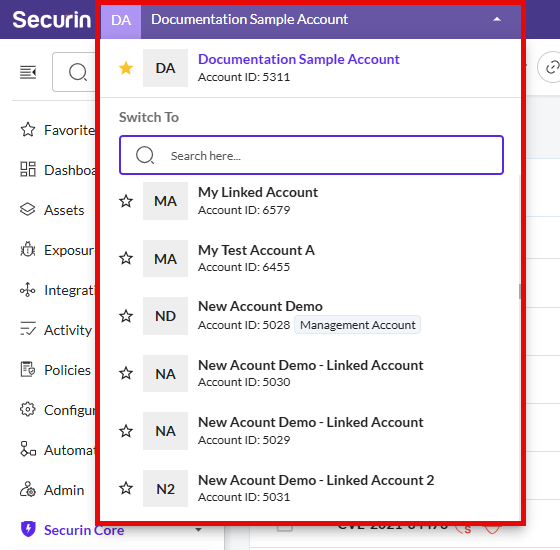 Navigate the Platform - Securin Platform Documentation