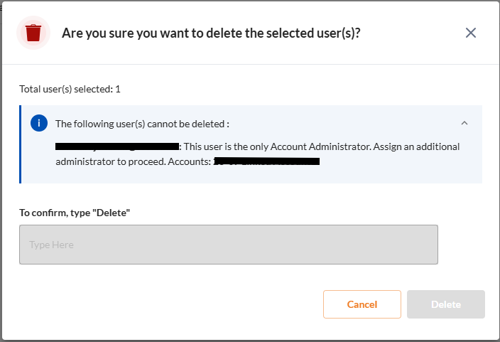 Delete a User - Securin Platform Documentation