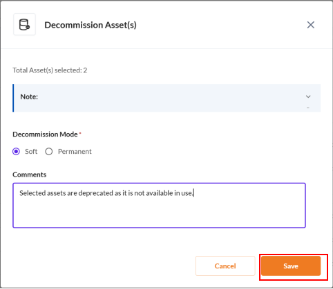 Manually Decommission Assets - Securin Platform Documentation