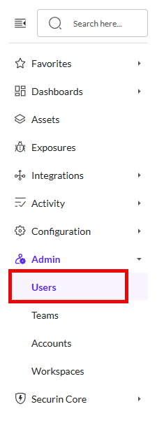 Delete a User - Securin Platform Documentation