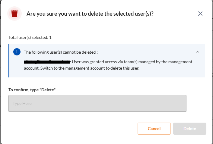 Delete a User - Securin Platform Documentation