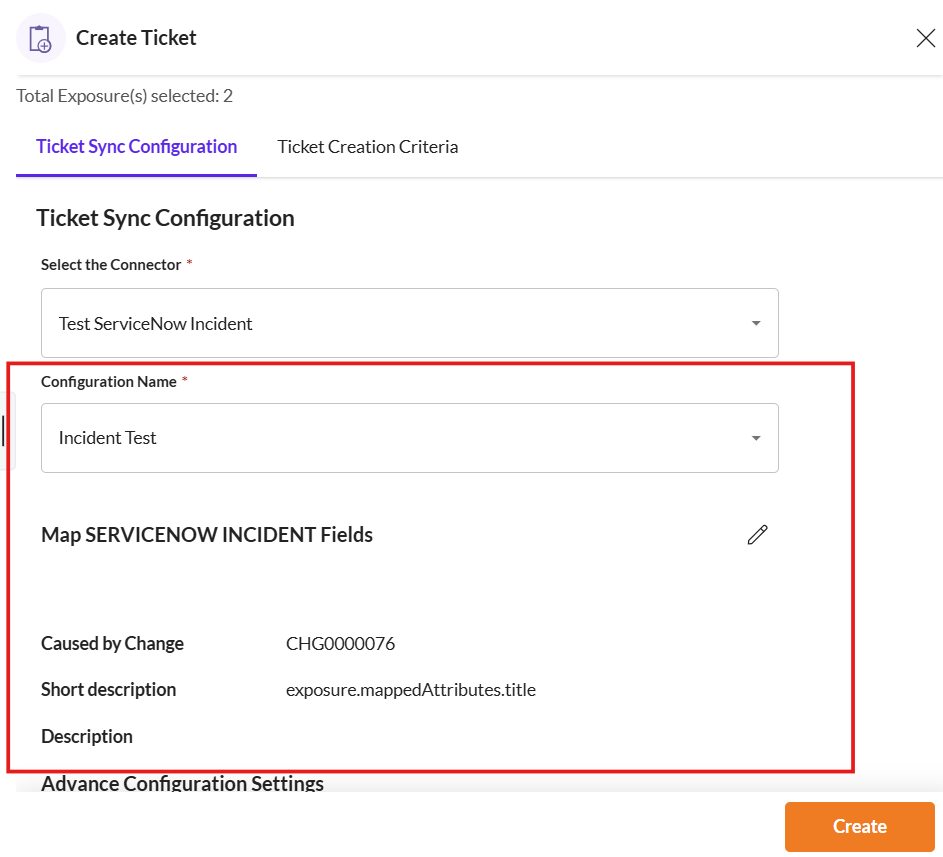 Create a ServiceNow Incident Ticket for Exposures - Securin Platform ...