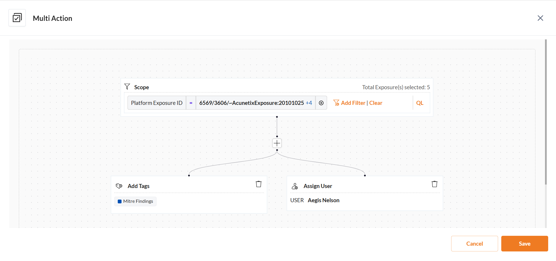 Perform Multiple Actions on Exposures - Securin Platform Documentation