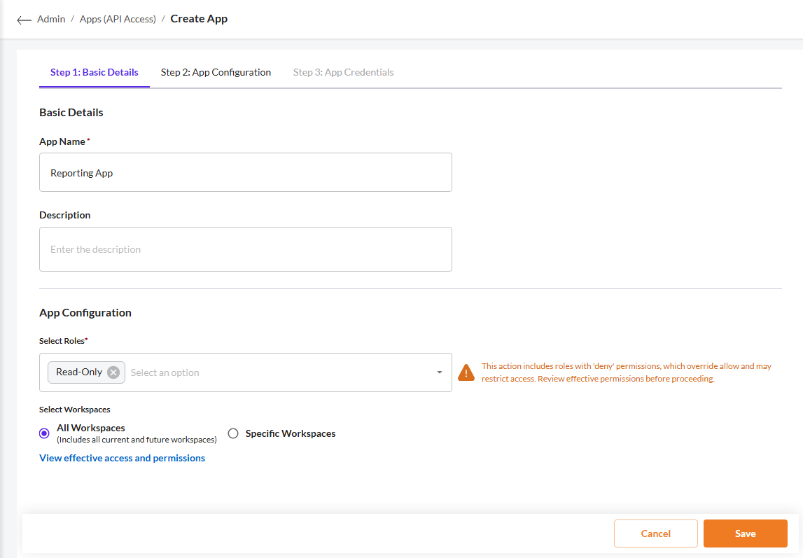 Create an App (for API Access) - Securin Platform Documentation