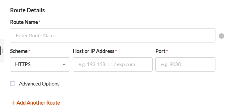 Add a Route to a Tunnel - Securin Platform Documentation