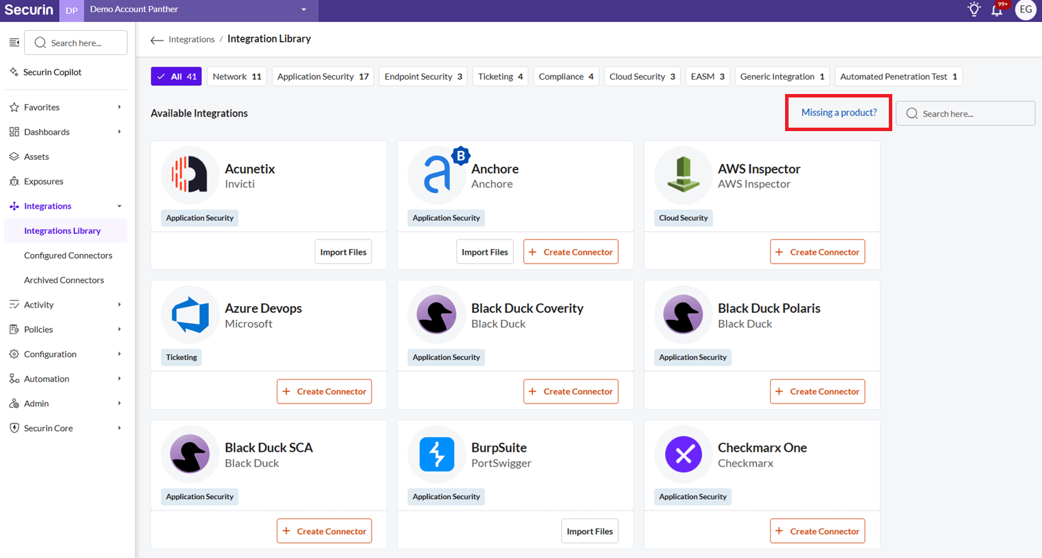 Request a New Integration - Securin Platform Documentation