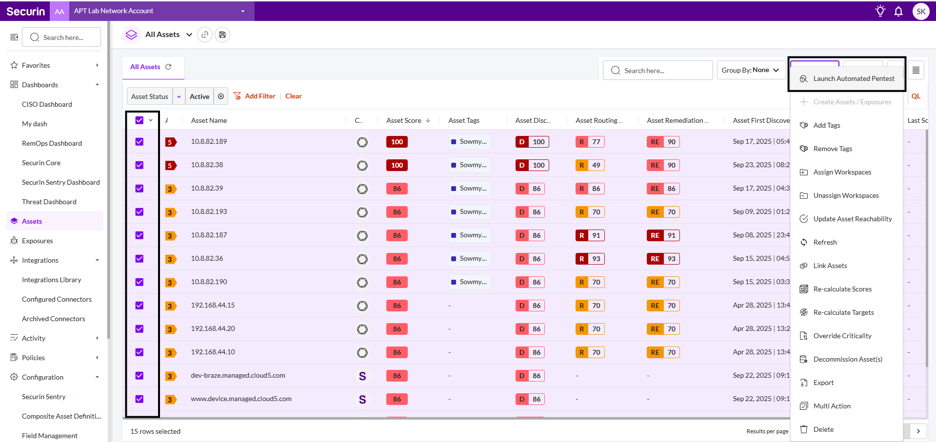 Set Up an Automated Pentest Connector - Securin Platform Documentation