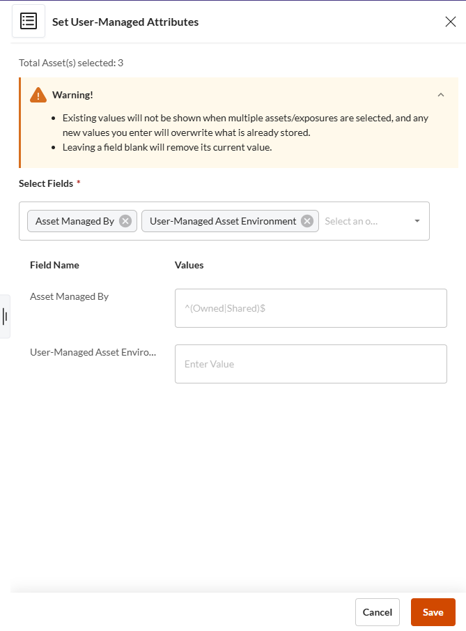 Set Values for User-Managed Attributes - Securin Platform Documentation