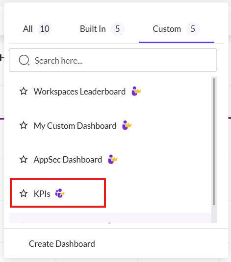 Share a Custom Dashboard - Securin Platform Documentation