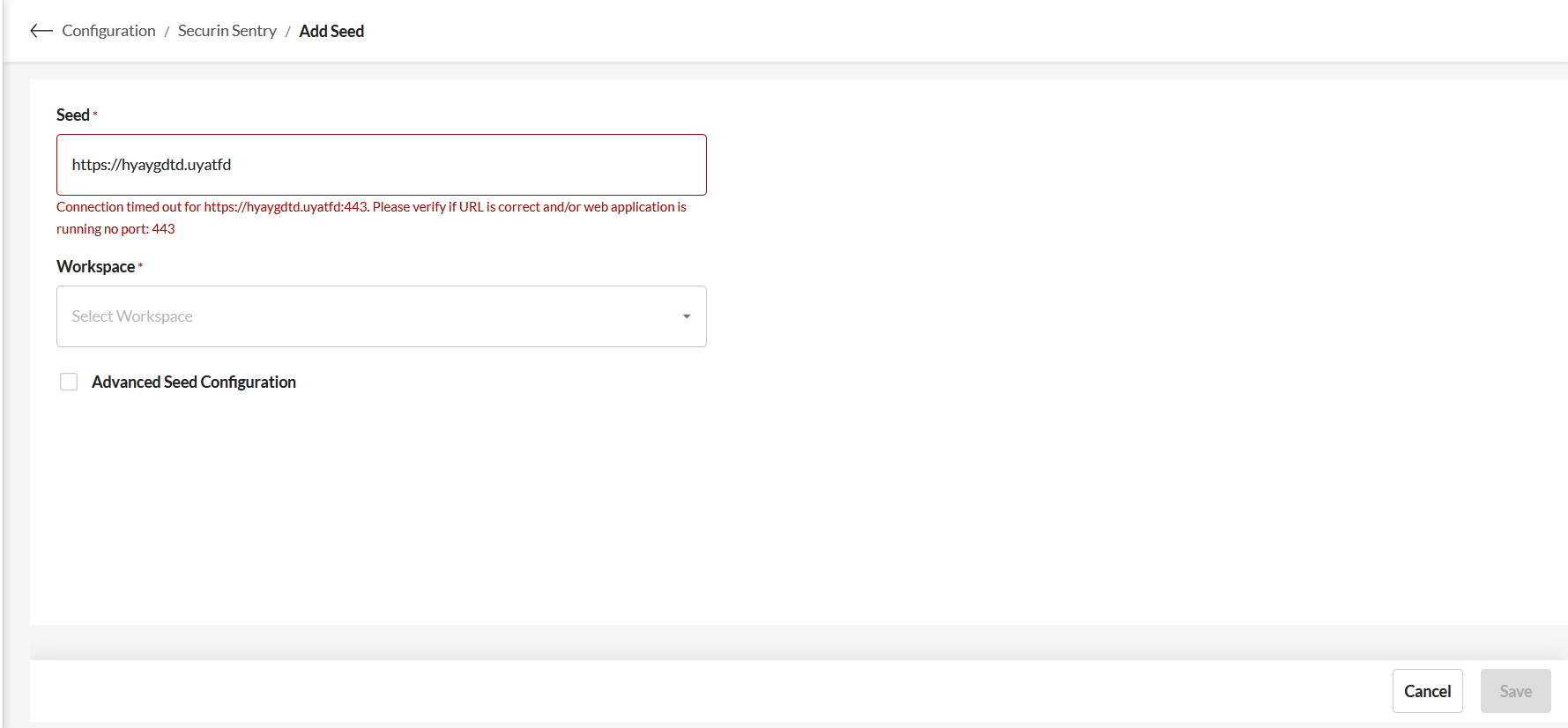 Add a Seed Asset - Securin Platform Documentation